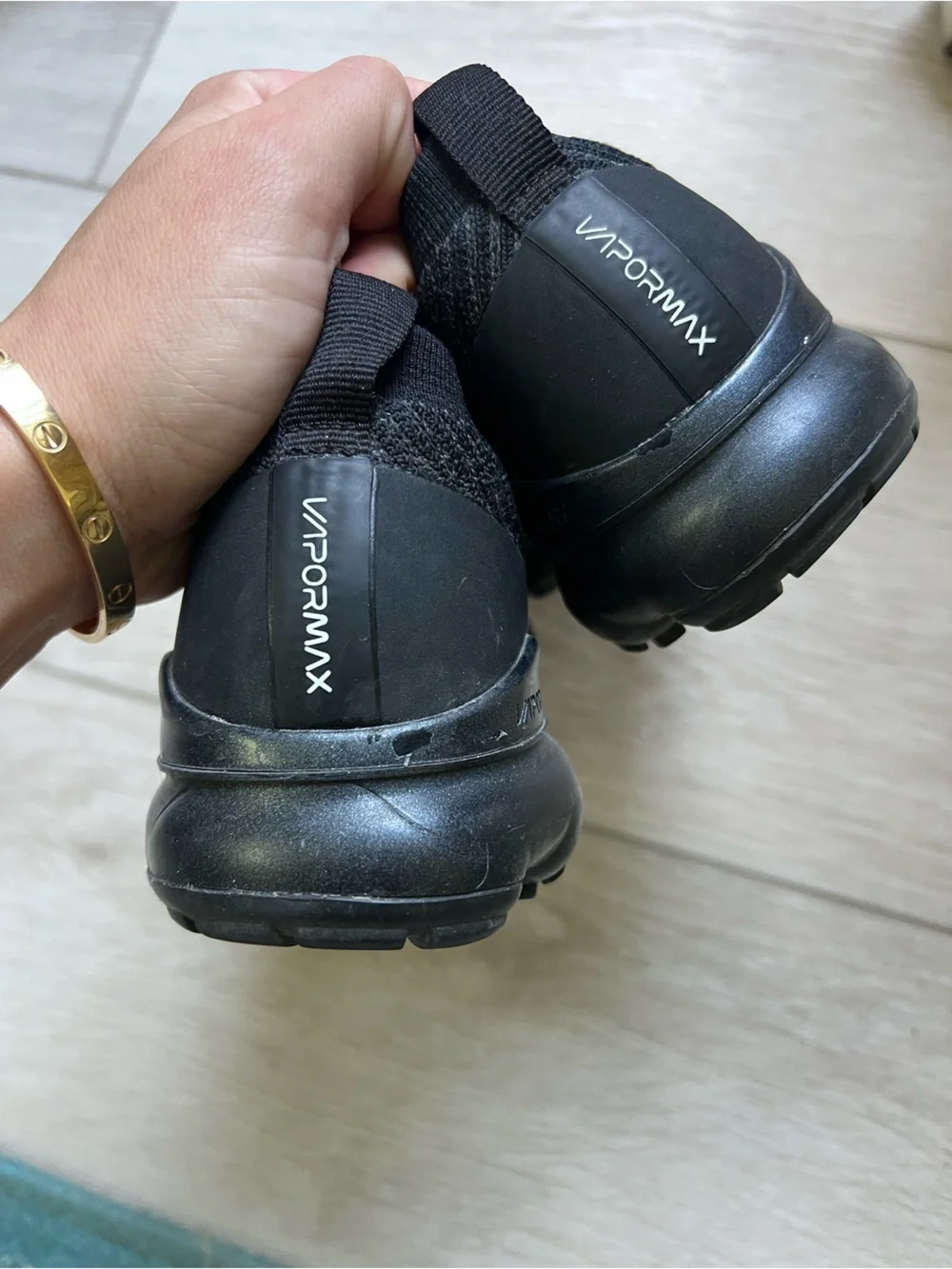 Nike VaporMax Knit Sneakers - Black - EU 38 - Picture 6 of 11